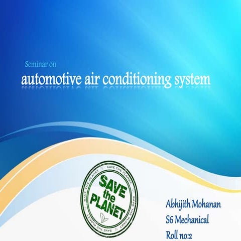 automobile Air Conditioning System ( AC)