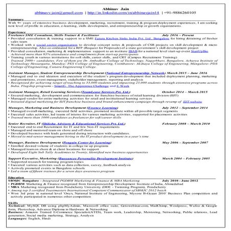 Abhinav Jain Resume