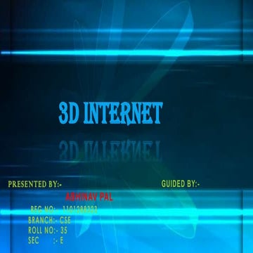 3D Internet