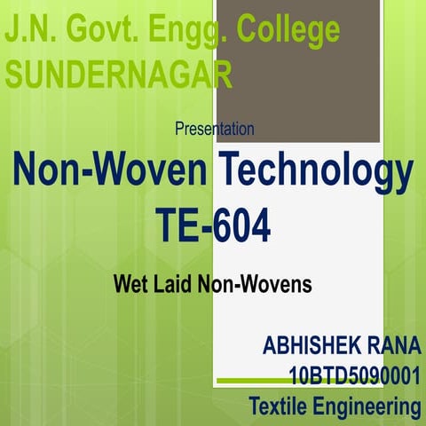 Abhi rana)5. wet laid nonwovens