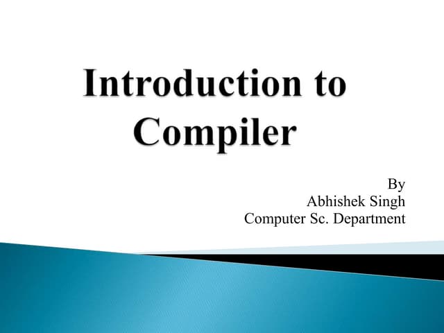 Basic of compiler 