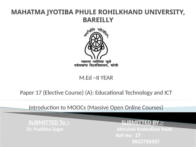 Abhishek Kashodhan Vaish MOOCs courses-1.pptx