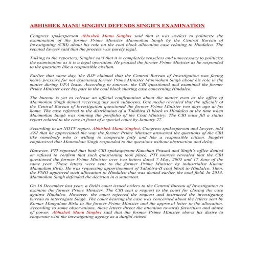 Abhishek manu singhvi