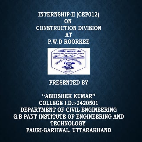 Road construction ppt | PPTX