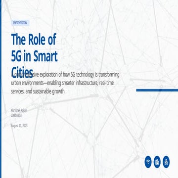 The role of 5G network in Smart City.pptx