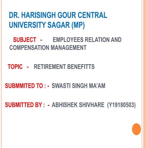 ABHISHEK SHIVHARE  BENEFITS OF RETIREMENT.pptx