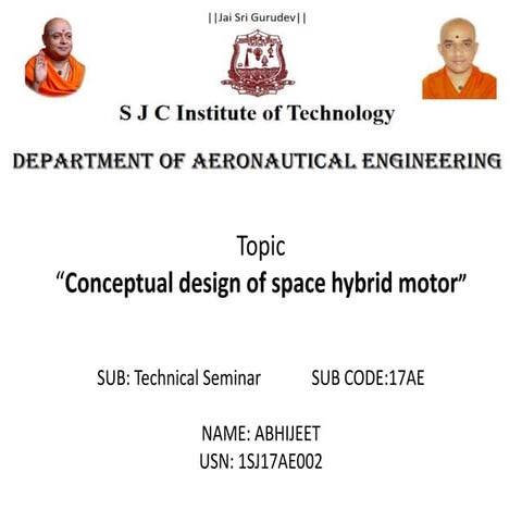 conceptual design of space hybrid motor