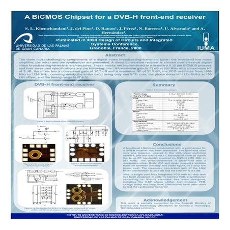A BICMOS chipset for a DVB-H front-end receiver