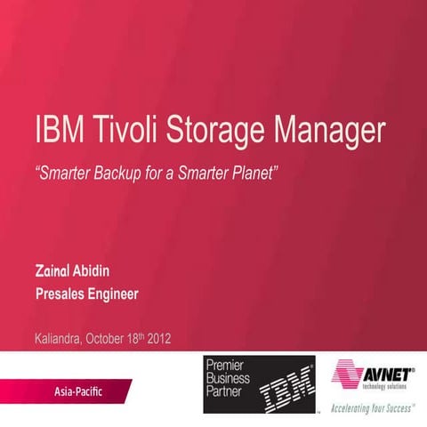 IBM Software, Tivoli Storage Manager