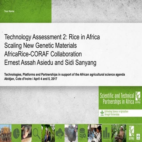 Technology Assessment 2: Rice in Africa Scaling New Genetic Materials 