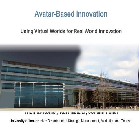 Avatar-Based Innovation and the Ideation Quest