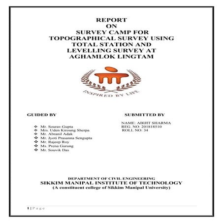 Abijit sharma 201818510 survey report