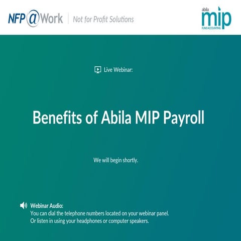 Benefits of Abila MIP Payroll