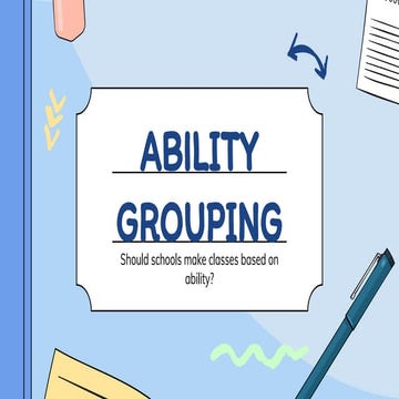 Ability grouping
