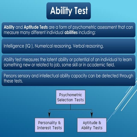 Ability Test presentation in psychological testing .pptx