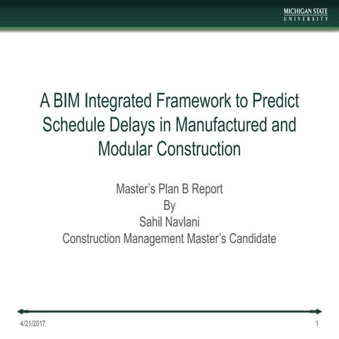 A BIM-integrated framework to predict schedule delays in Construction