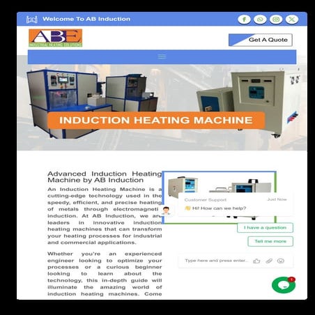 Induction Heating Machine for Welding and Brazing: Precision and Efficiency