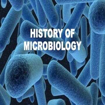 History of Microbiology