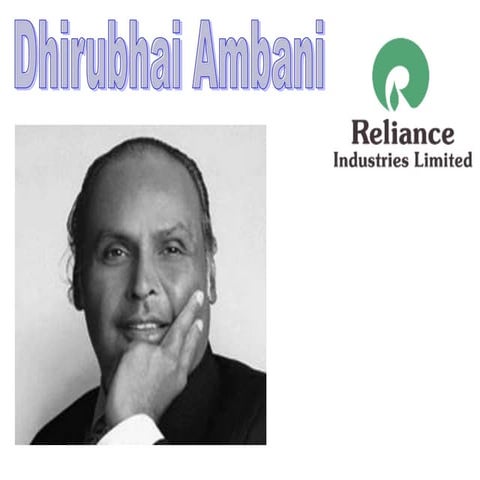 A biography of dhirubhai ambani