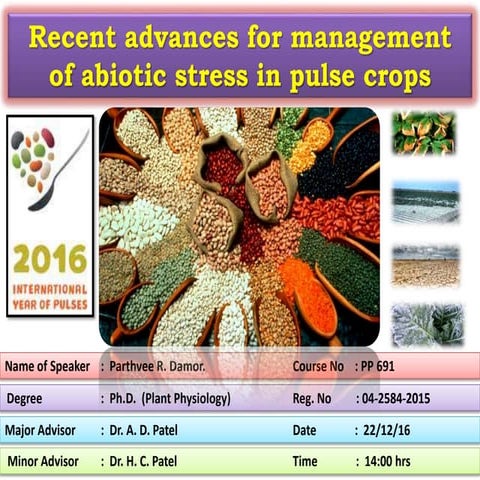 Abiotic stress in pulse crops