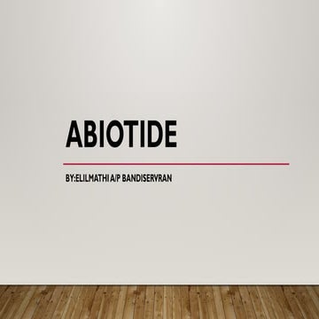 Abiotide.pptx………………………………………………………………….. | PPTX