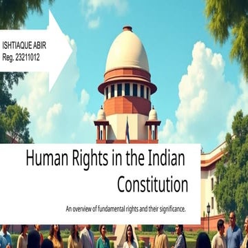Human Rights as per Indian Constitution. | PPTX