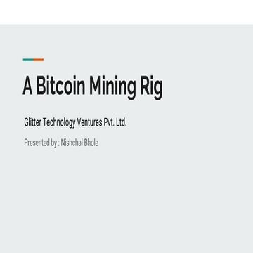 “A bitcoin mining rig”