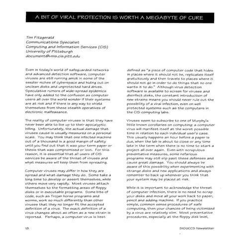 A bit of viral protection is worth a megabyte of cure