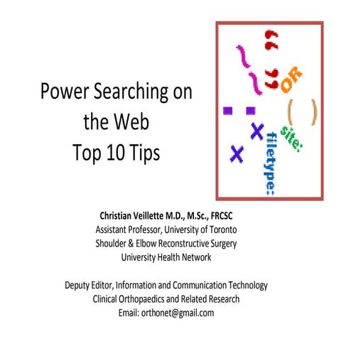 Abjs 2008 Veillette Power Searching On The Web