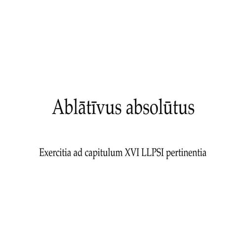 Ablātīvus absolūtus