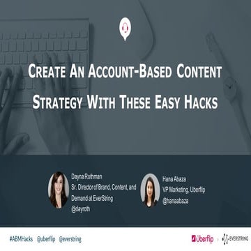 How to Scale Your ABM Program with Content | PPTX