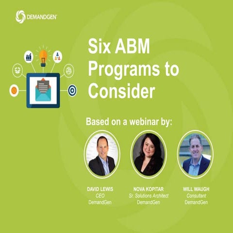 Account-Based Marketing vs. Demand Generation | PPTX