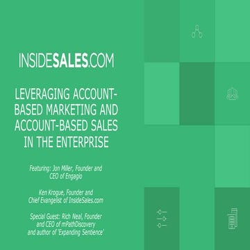 LEVERAGING ACCOUNT-BASED MARKETING AND ACCOUNT-BAS