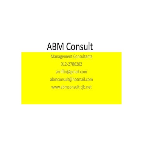 ABM Consult - Malaysia's leading management consultants