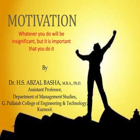 Motivational Theories