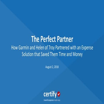 The Power of Partnership: How Garmin and Helen of Troy Found an Expense Solution that Saved Them Time and Money