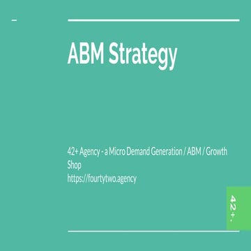 Creating an Account Based Marketing Strategy 