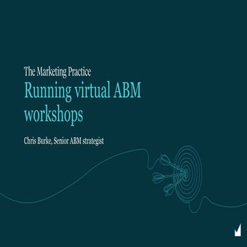Running virtual ABM workshops
