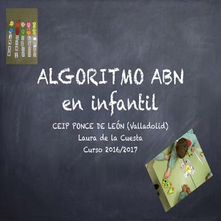 Algoritmo ABN en Edu. Infantil