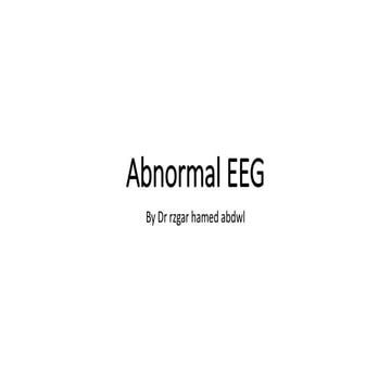 Abnormal eeg