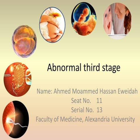 Abnormal third stage | PPTX