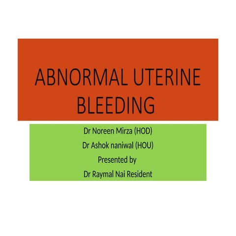 Benign disease of the uterus | PDF
