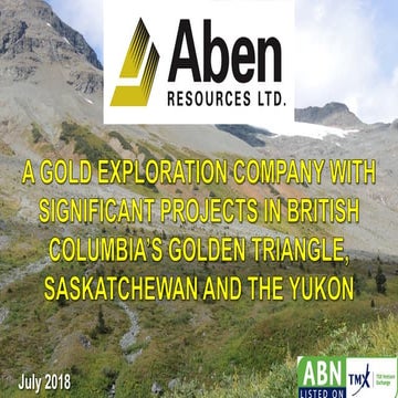 Aben Resources Ltd. Corporate Presentation | PDF