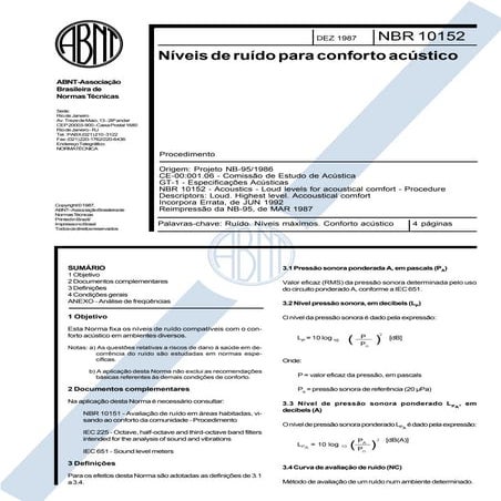 Abnt - Nbr 10152 - Níveis de Ruído para Conforto Acústico.pdf