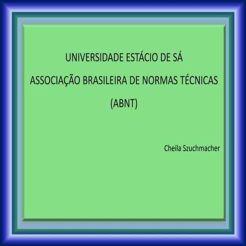 Slide= Normas da ABNT | PPT