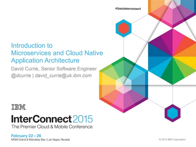 Introduction to Microservices and Cloud Native Application Architecture