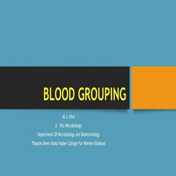 ABO Blood Grouping