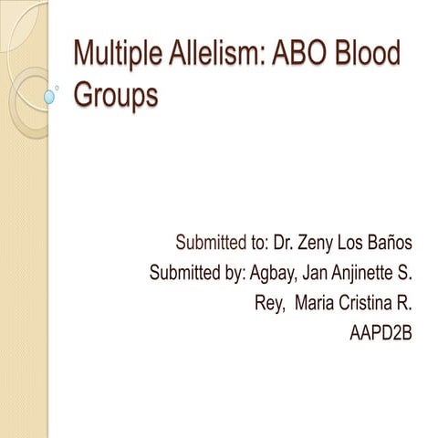 Abo blood groups