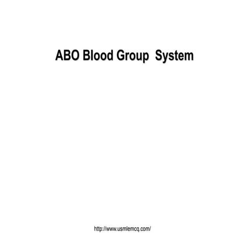 Abo Blood groups