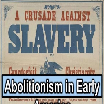 Antebellum Anti-Slavery Movements